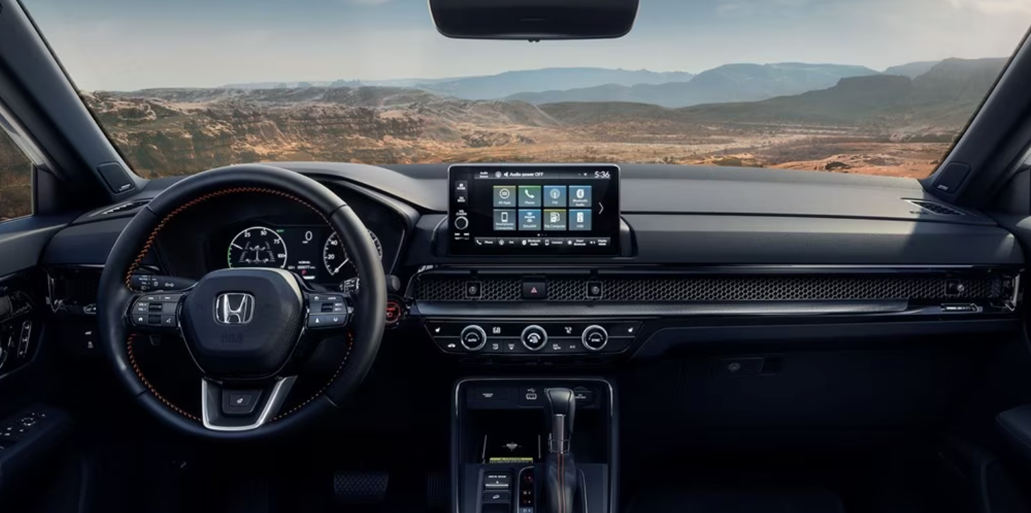 Front Interior View of the 2024 Honda CR-V Hybrid