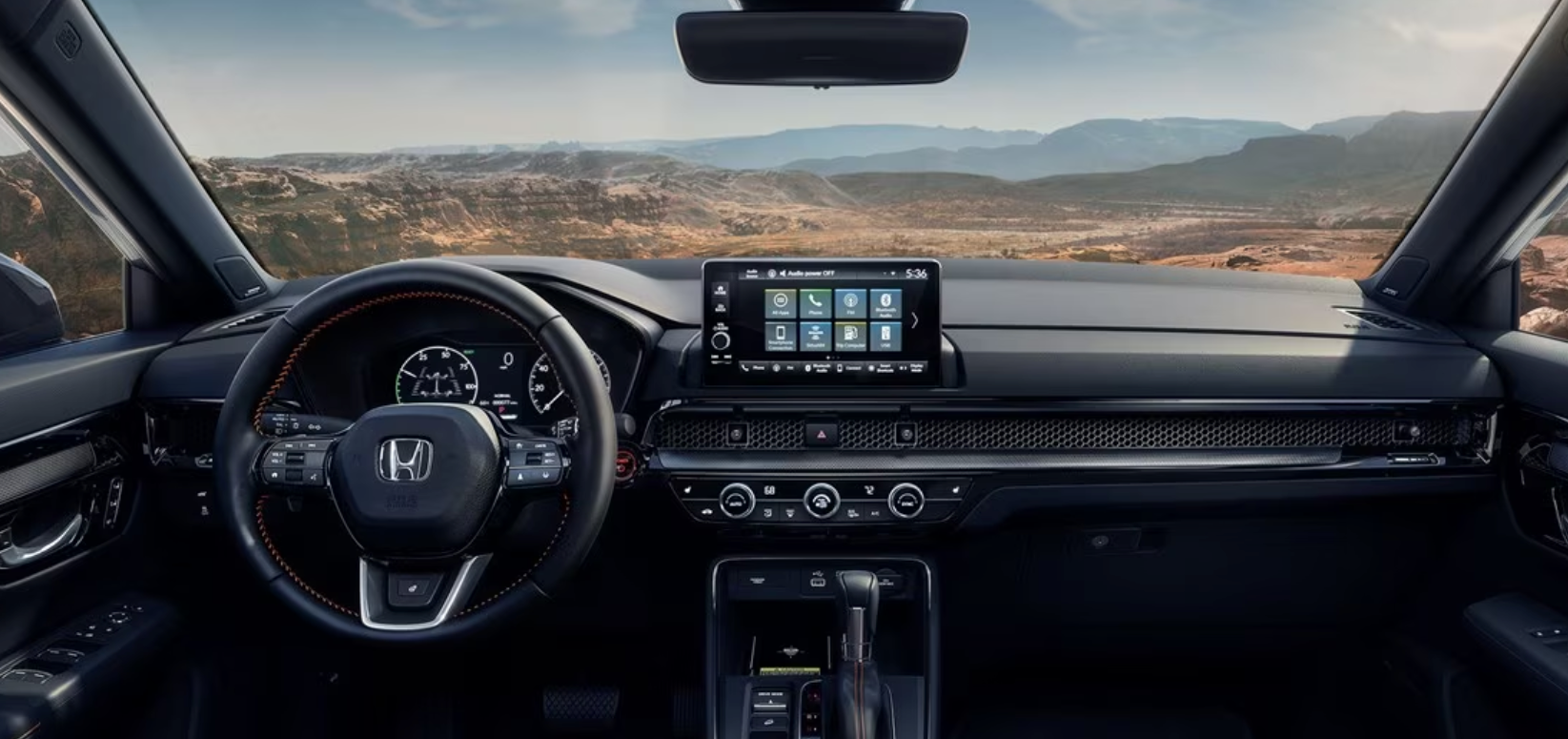 Front Interior View of the 2024 Honda CR-V Hybrid 