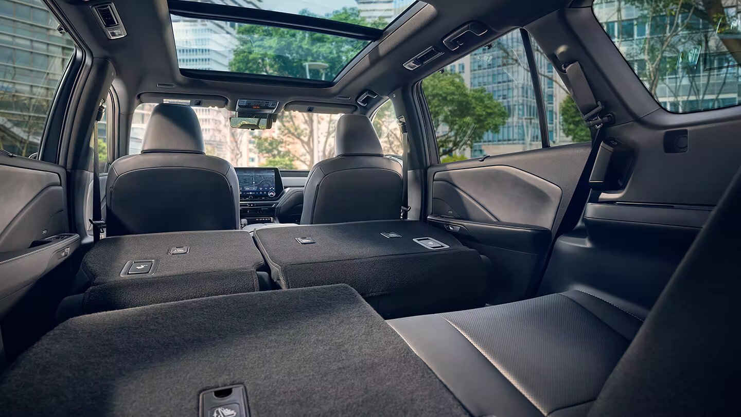 Folded Rear Seats of the 2024 Lexus TX