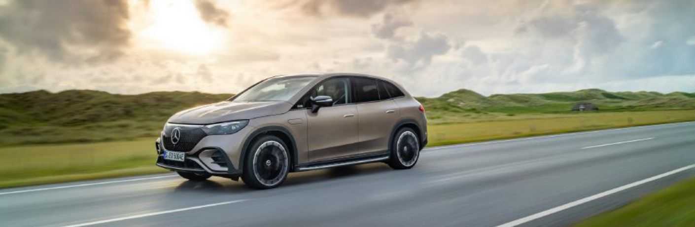 2023 Mercedes Benz EQE SUV on the road #1