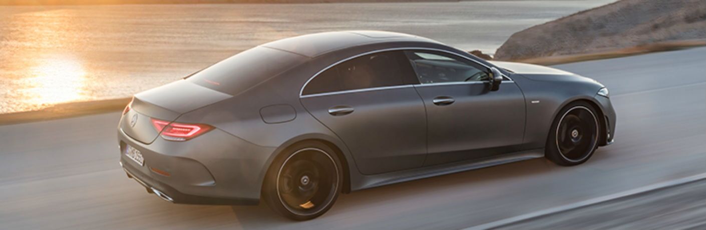 side view of a gray 2019 Mercedes-Benz CLS