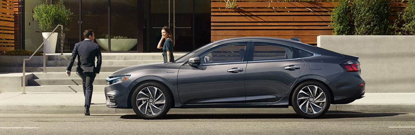 side view of a silver 2019 Honda Insight