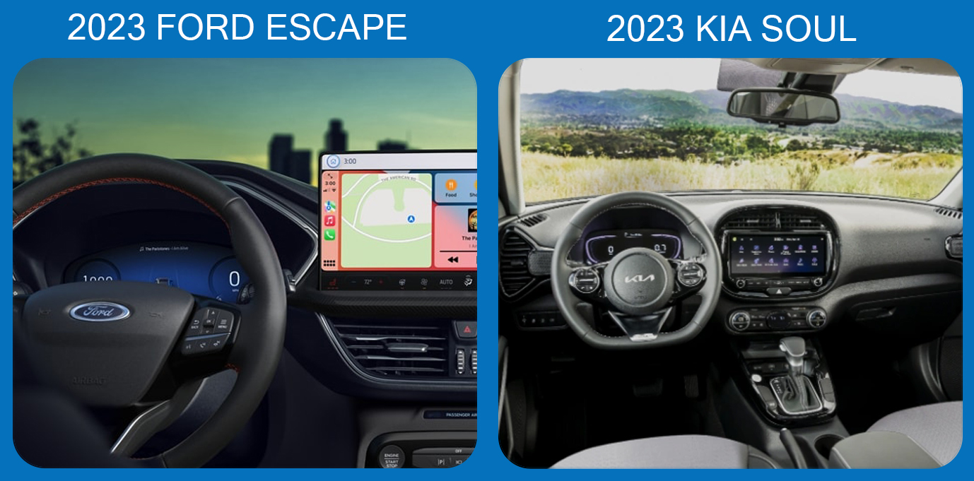 2023 ford escape vs. 2023 kia soul