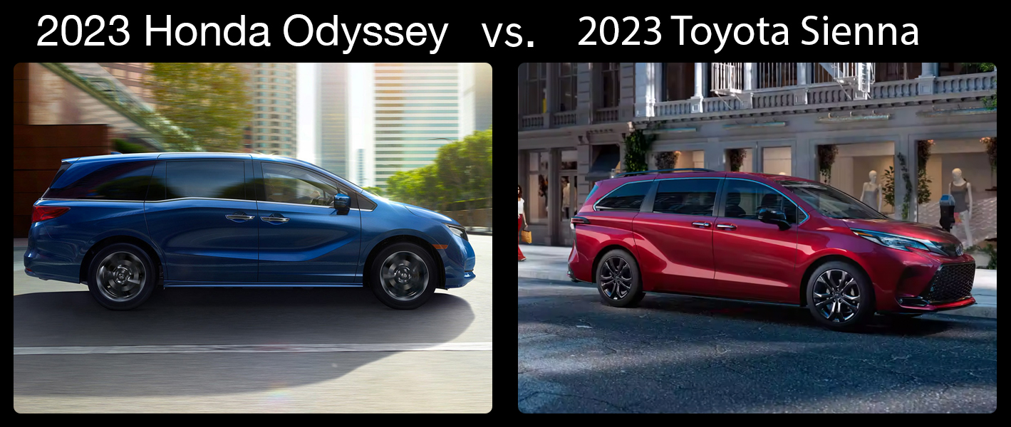 2023 honda odyssey vs the 2023 toyota sienna