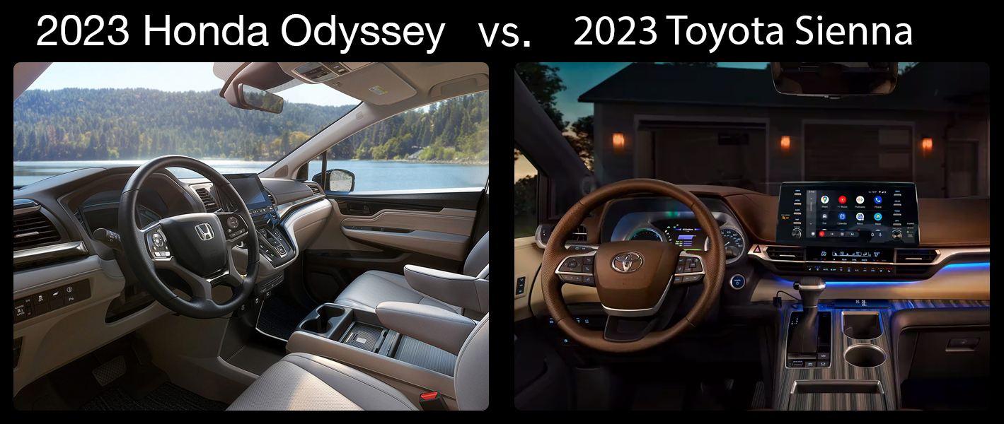 A Full Comparison Between The 2023 Honda Odyssey Vs The 2023 Toyota