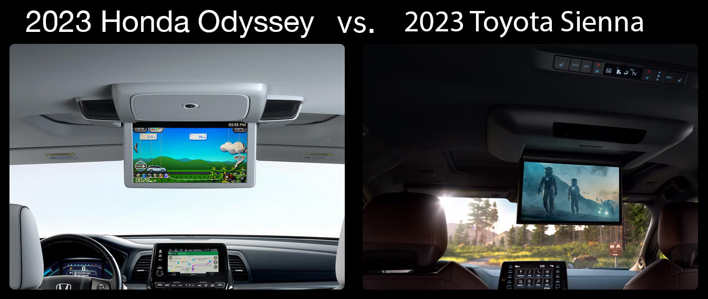 2023 honda odyssey vs the 2023 toyota sienna