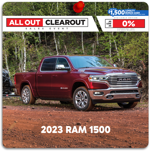 Ram 1500 All Out Clearout Event 0% Interest