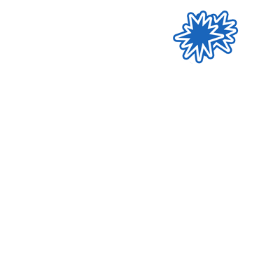 Illustration of a car tire with a burst or starburst symbol, highlighting the tire replacement service offered exclusively by Parkers Chrysler in Penticton when you purchase tires from us.