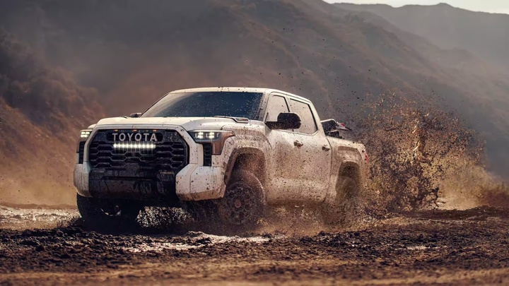 2024 Toyota Tundra in dirt