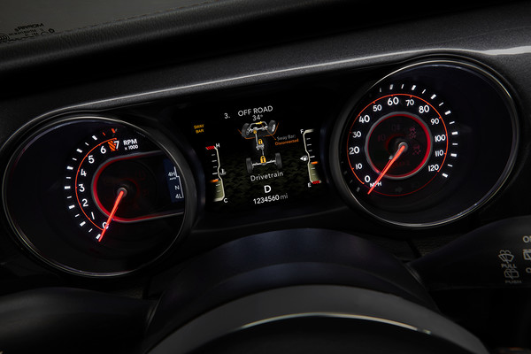 2024 Jeep Wrangler 7-inch Full-Colour Display