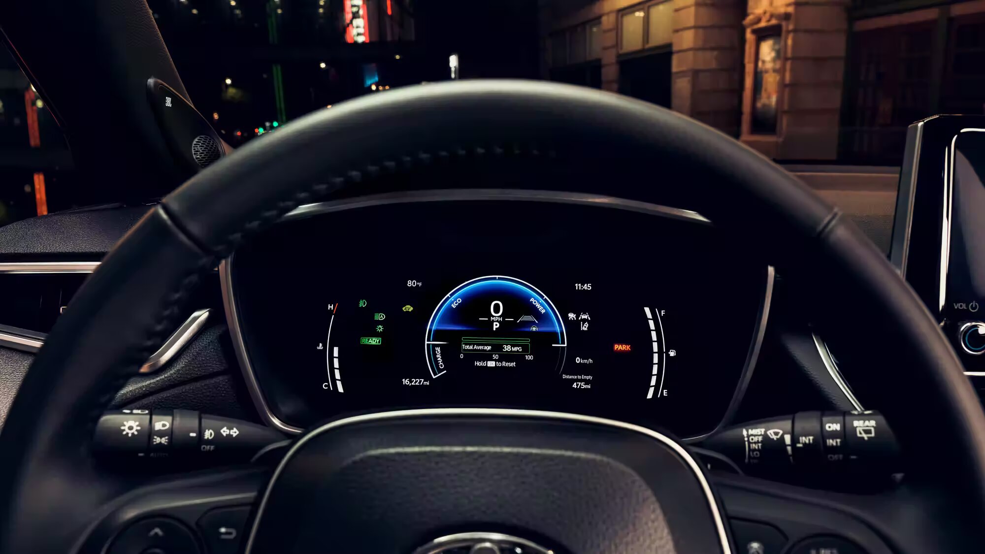 Digital Gauge Cluster of the 2023 Toyota Corolla Cross