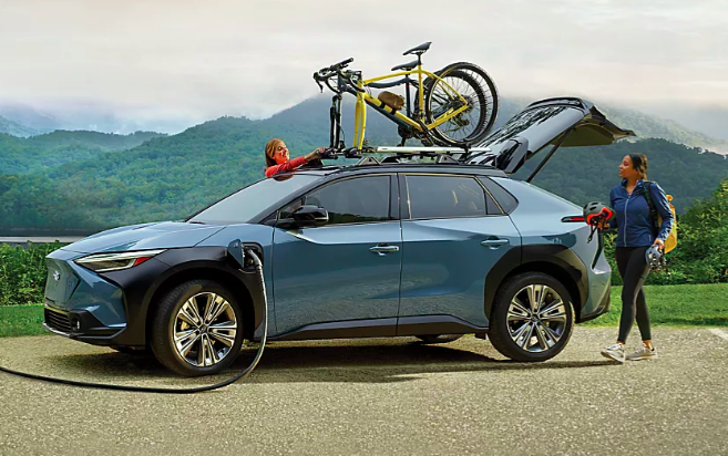 new subaru solterra outdoors