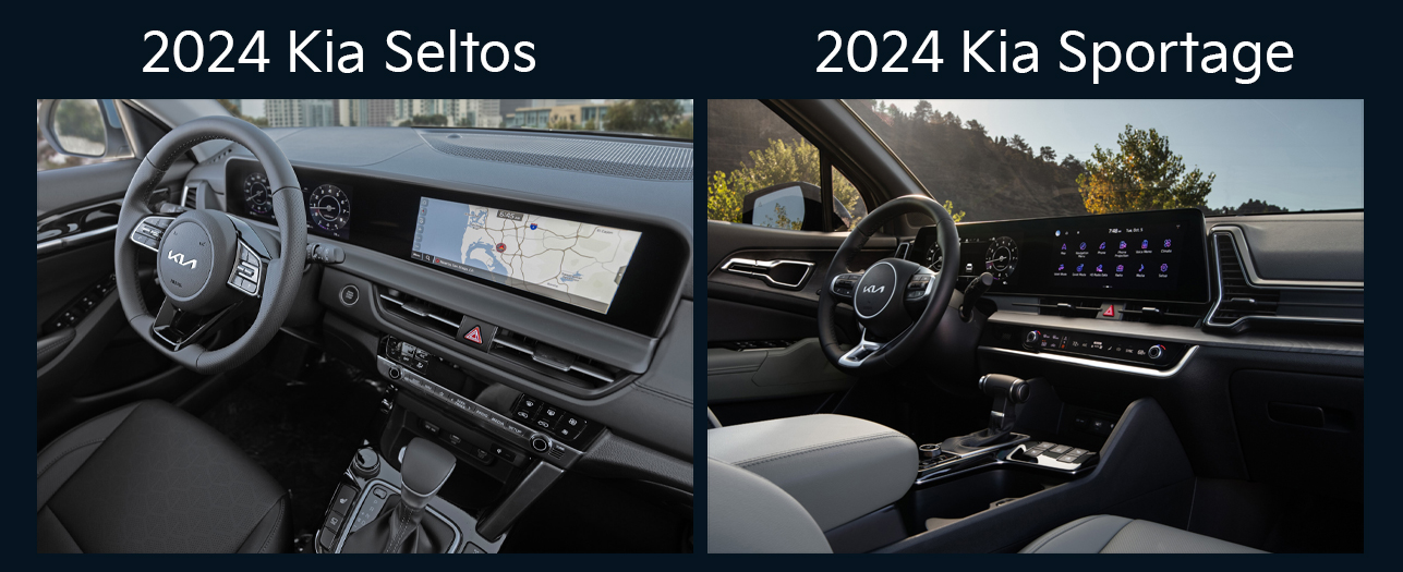 2024 kia seltos vs. 2024 kia sportage