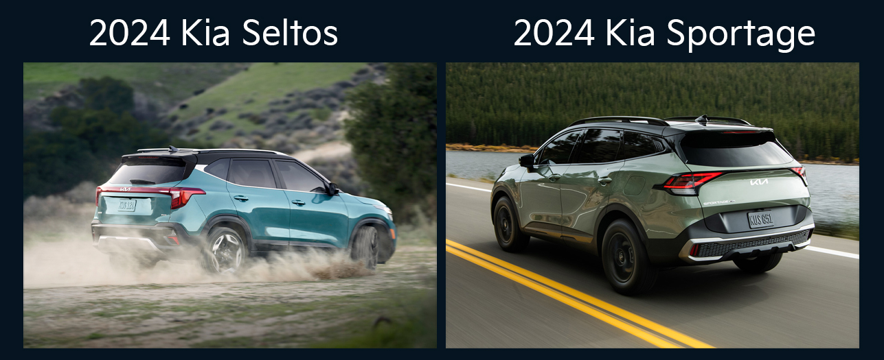 2024 kia seltos vs. 2024 kia sportage