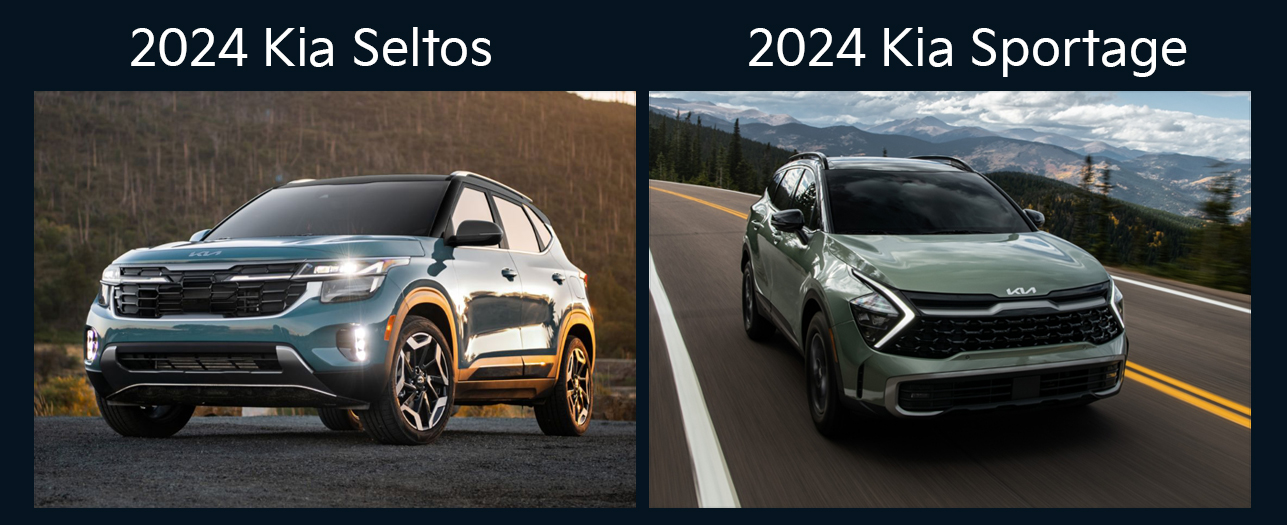 2024 kia seltos vs. 2024 kia sportage