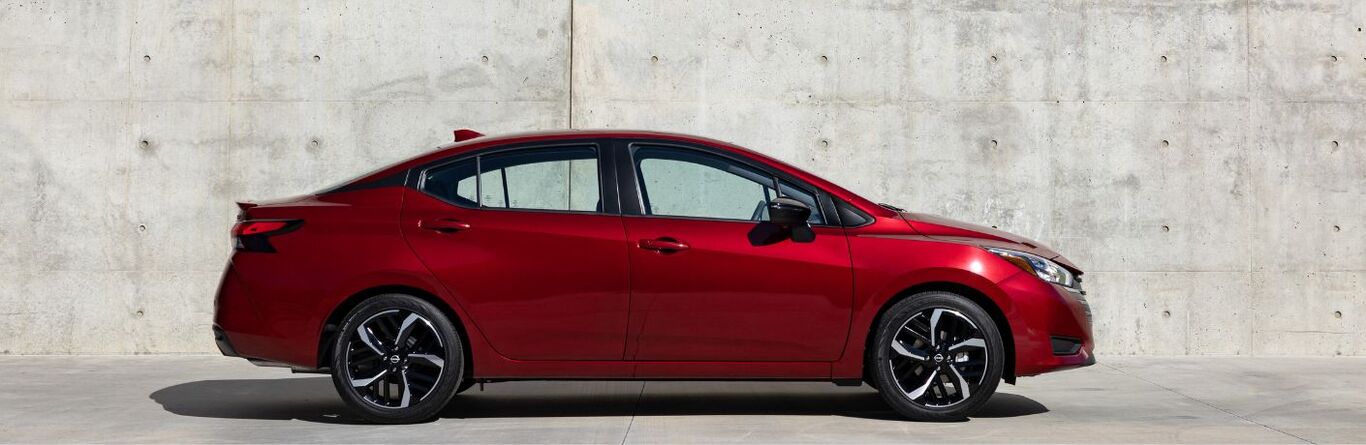Side view of a new 2023 Nissan Versa