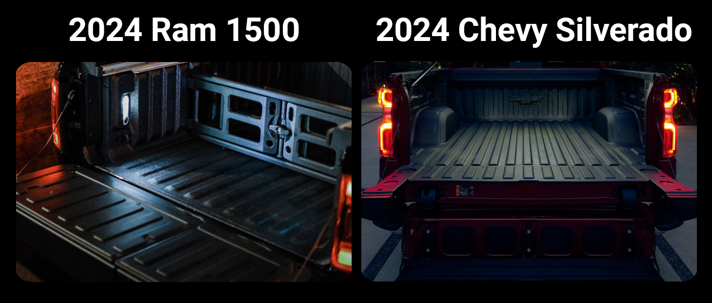 2024 ram 1500  vs. the 2024 chevrolet silverado