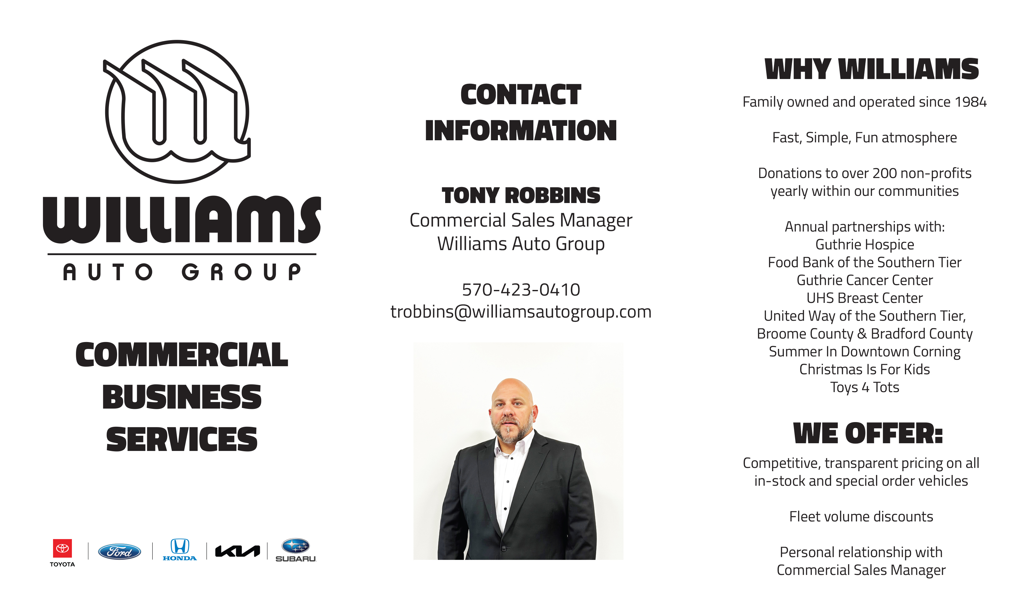 Commercial & Fleet Sales Williams Auto Group