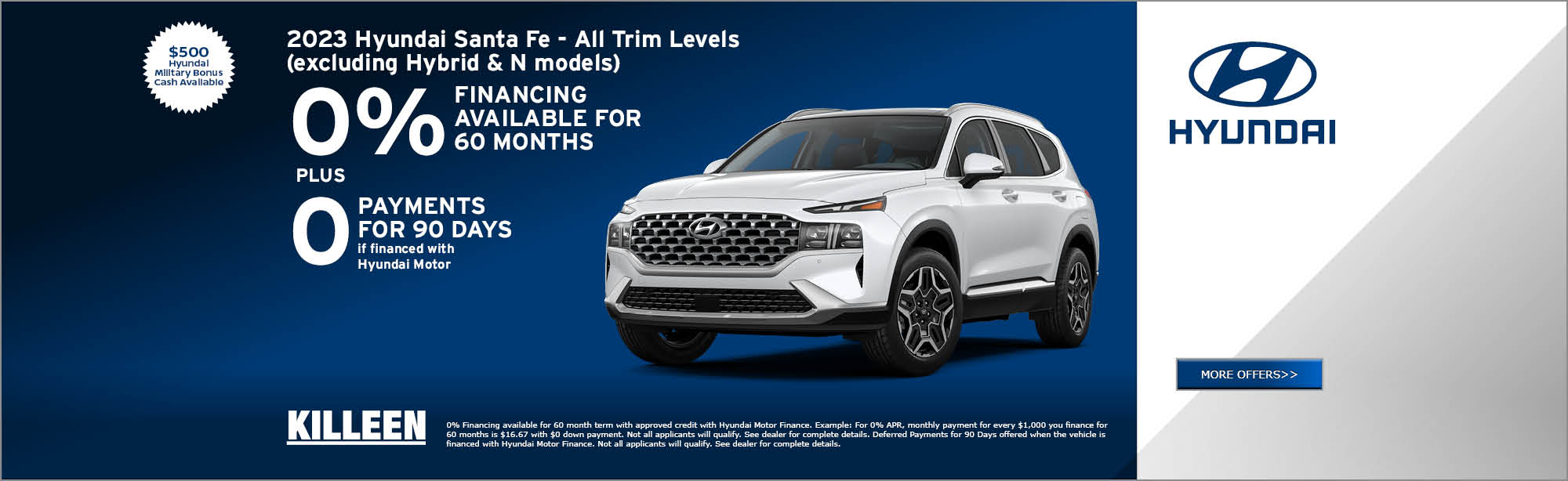 All New Hyundai Specials in Kileen | Killeen HyundaiFacebookTwitterYoutube