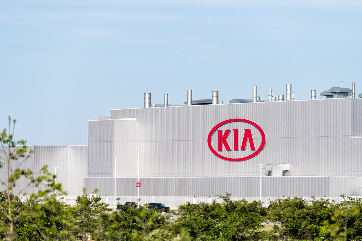 Exterior of Kia production factory