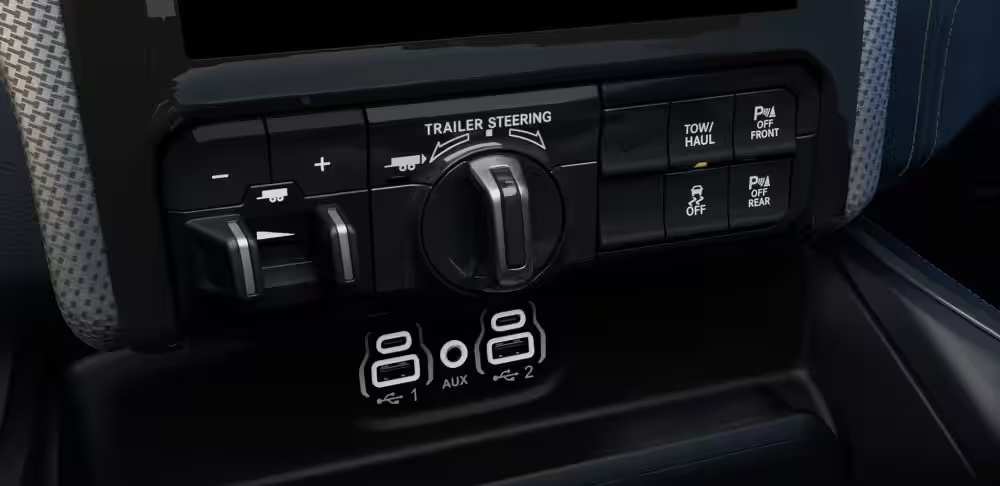 2024 Ram 2500 Trailer Steering Controls