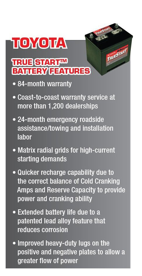 Toyota deals truestart battery