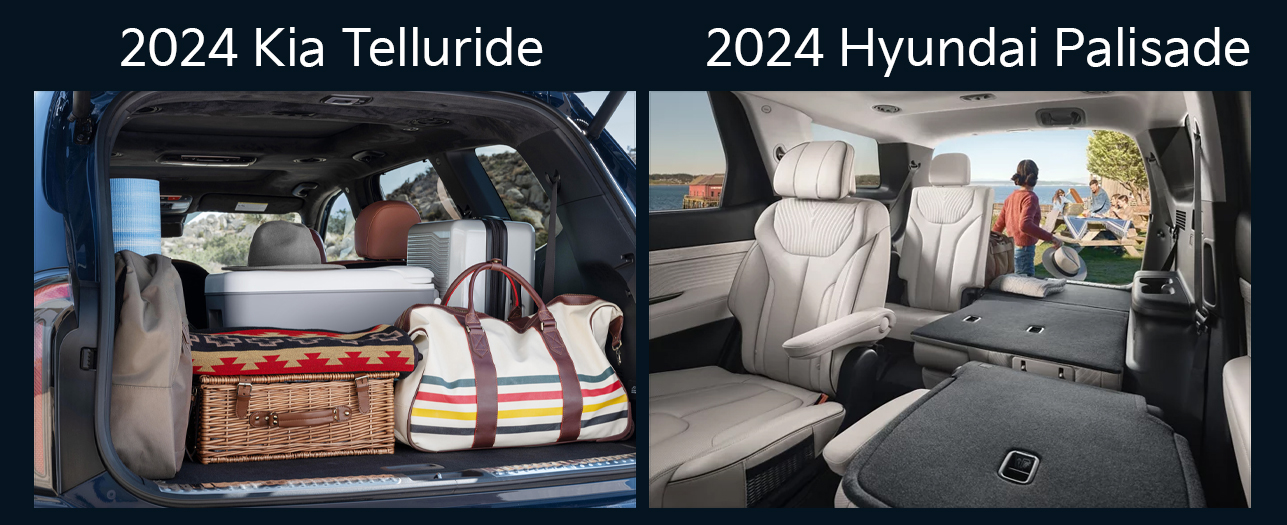 2024 kia telluride vs. 2024 hyundai palisade