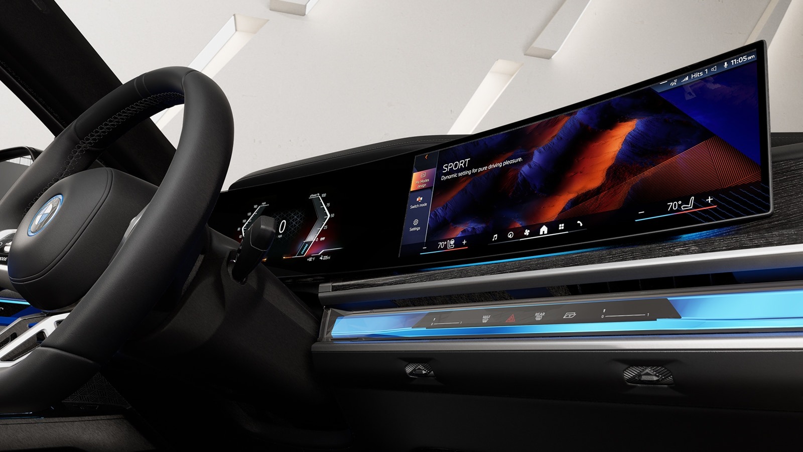 Infotainment Screen of the 2024 BMW i7
