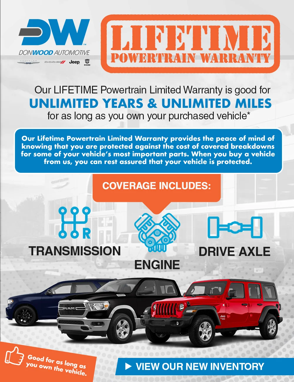 Lifetime Powertrain Warranty At Don Wood   3234628