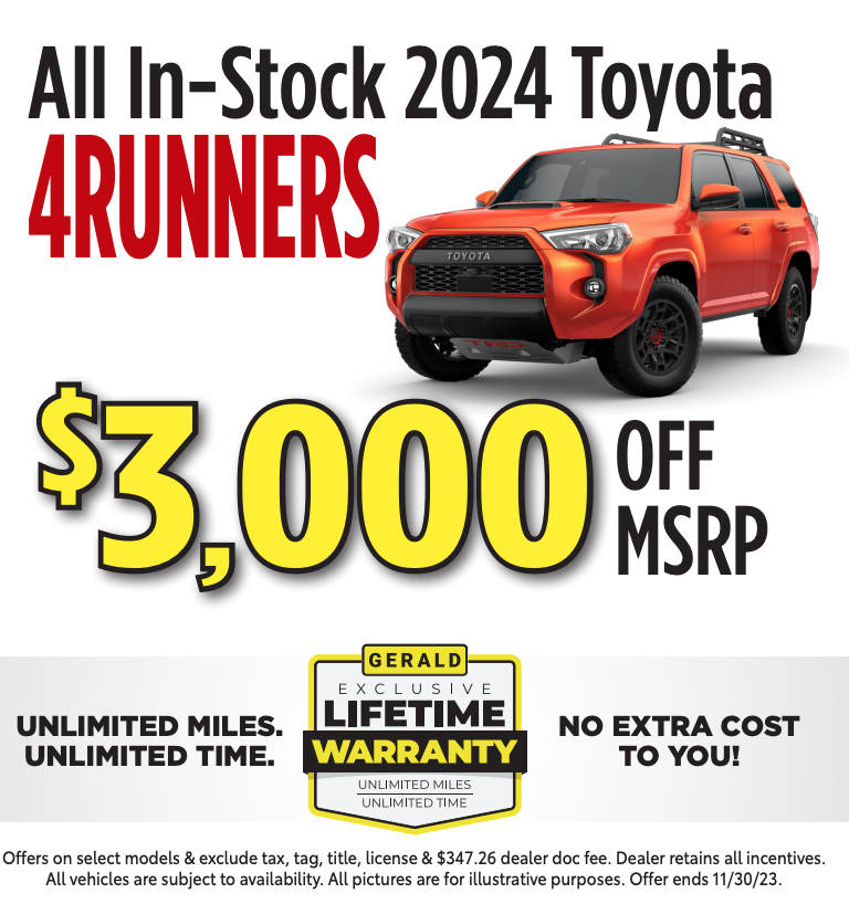 Black Friday Sale - Gerald Toyota of Matteson