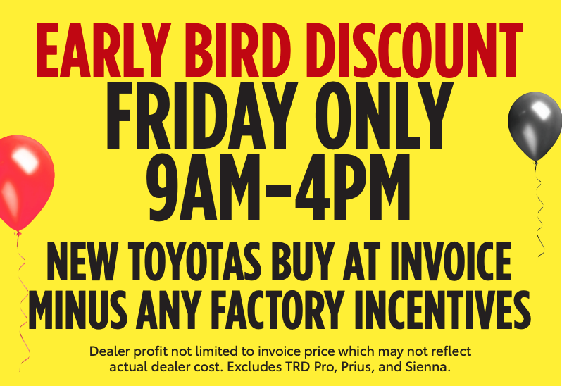 Black Friday Sale - Gerald Toyota of Matteson
