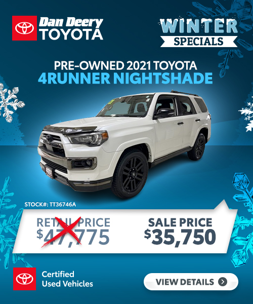 Pre-Owned Vehicle Specials - Dan Deery Toyota