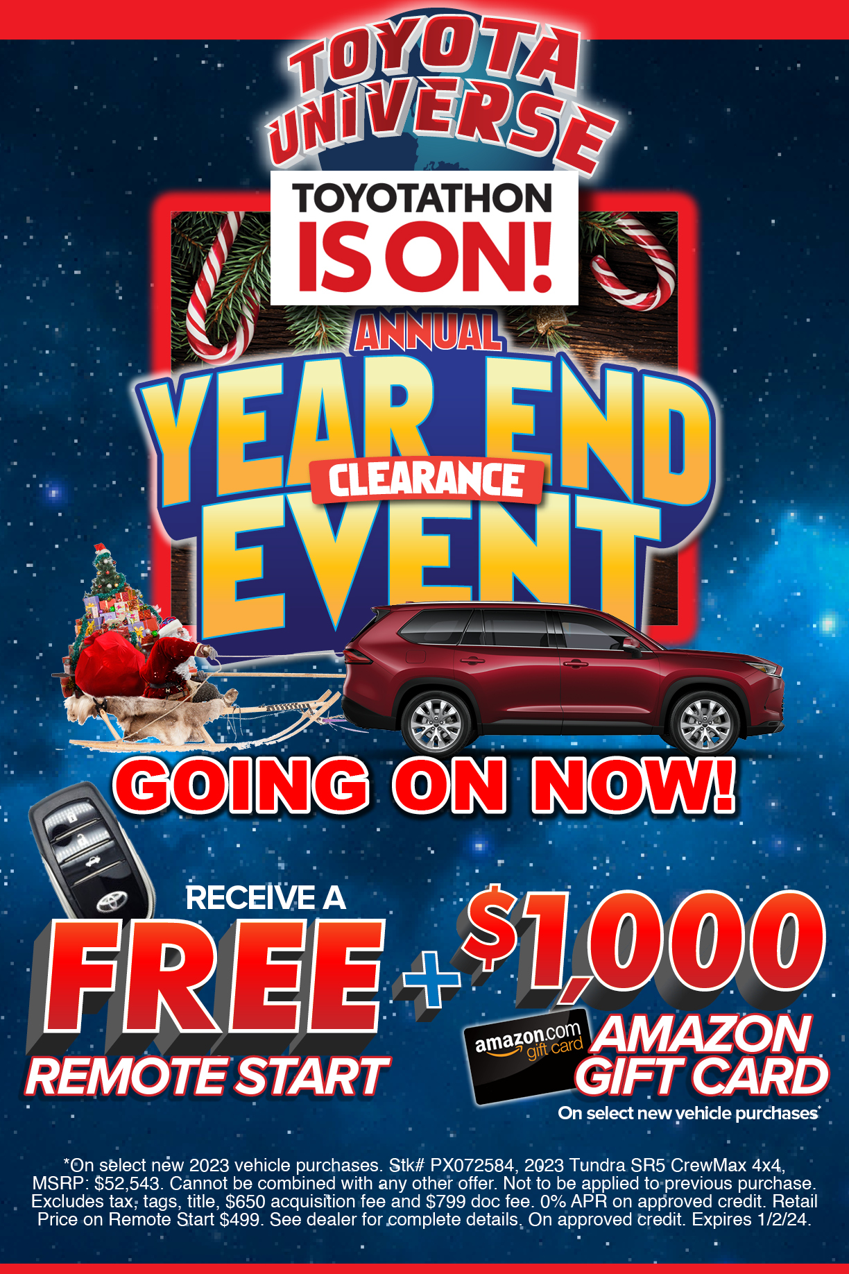 Annual Year End Clearance Event - Toyota Universe