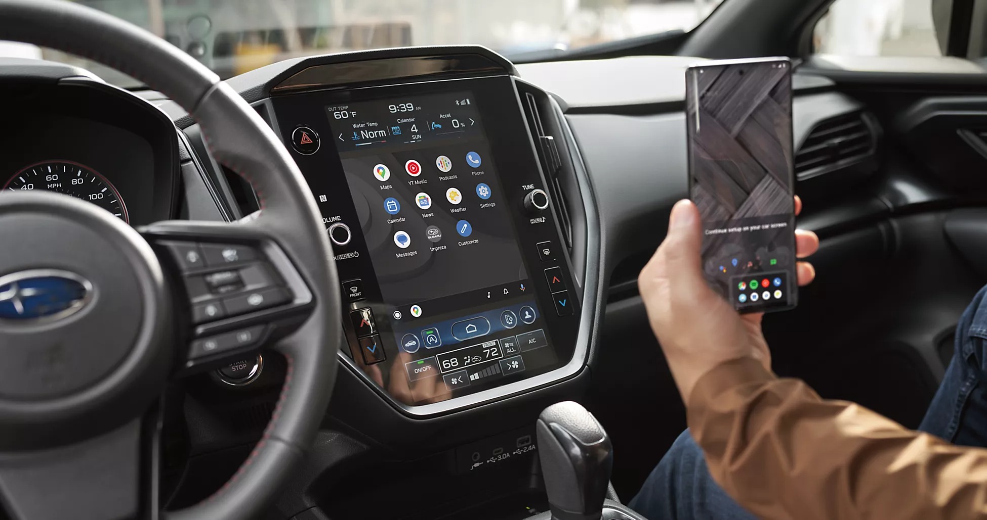 Android Auto™ in the 2024 Subaru Impreza