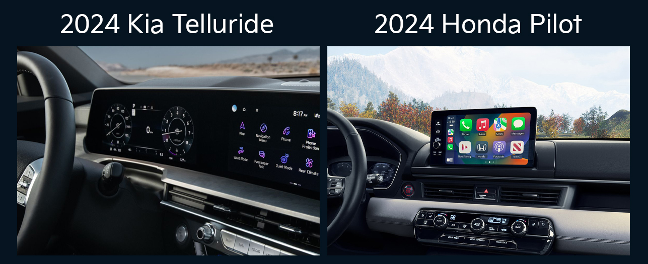 2024 kia telluride vs 2024 honda pilot