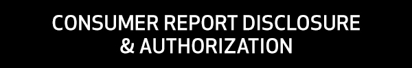 Consumer Report Disclosure and Authorization