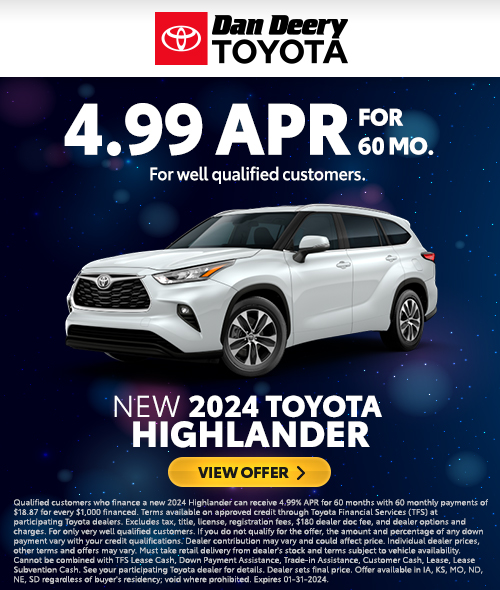 New Toyota Specials - Dan Deery Toyota