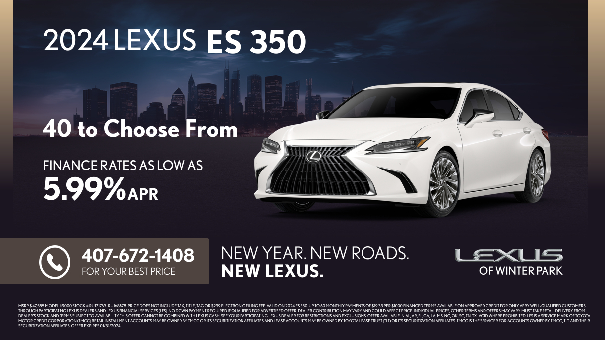 New Vehicle Specials - Lexus of Winter Park