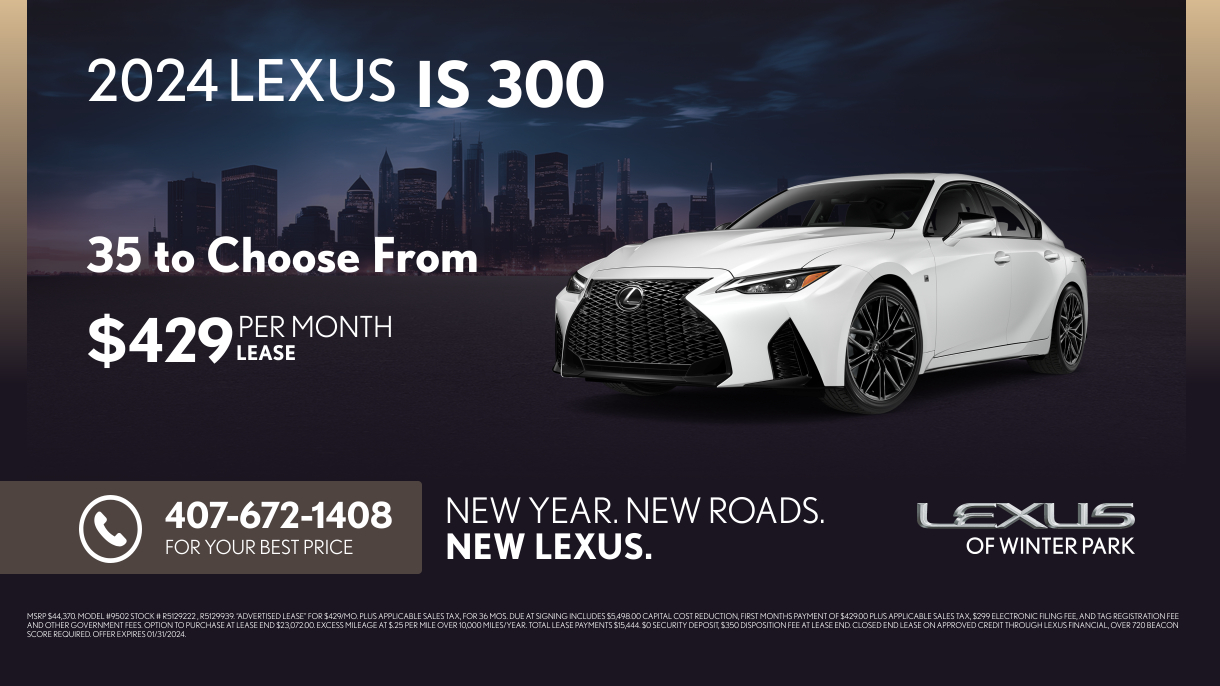 New Vehicle Specials - Lexus of Winter Park