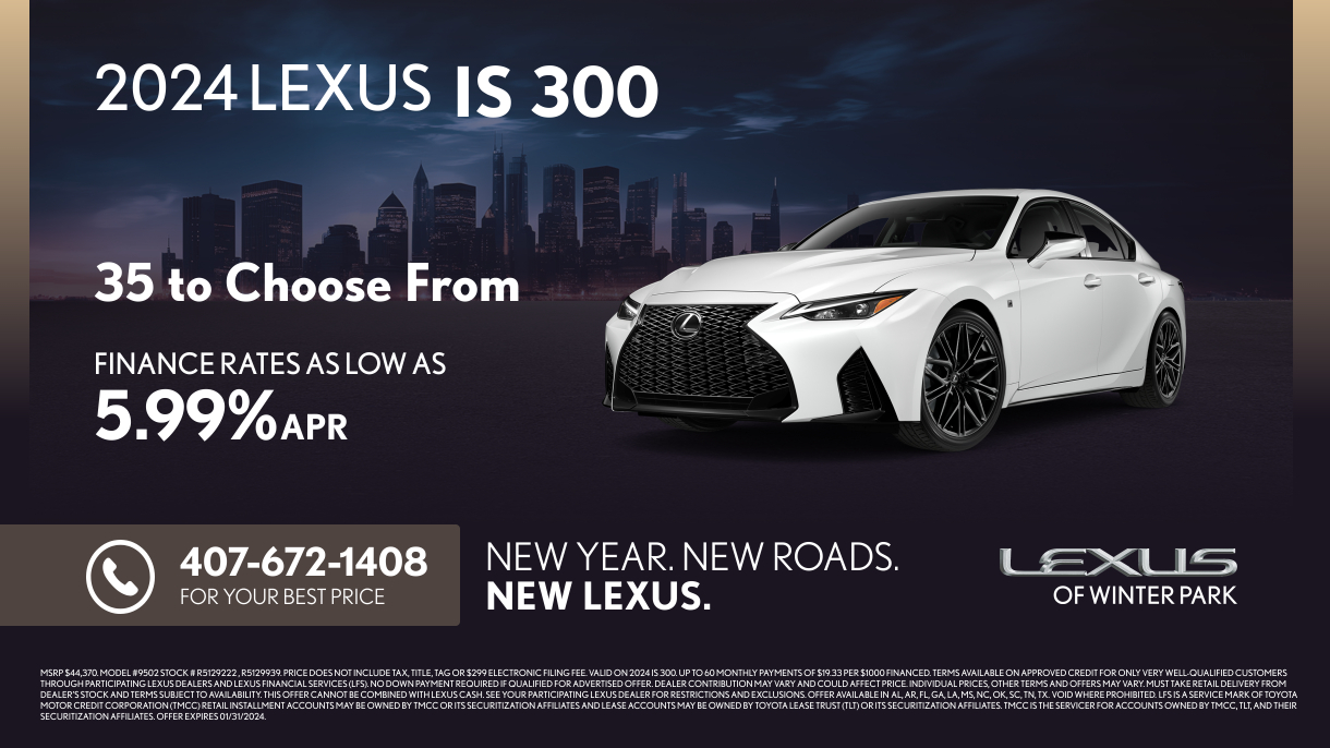 New Vehicle Specials - Lexus of Winter Park