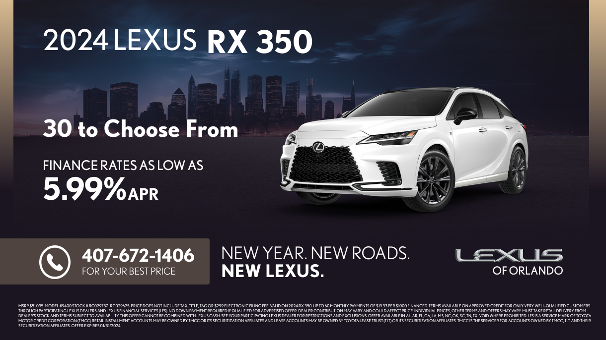 New Vehicle Specials - Lexus of Orlando