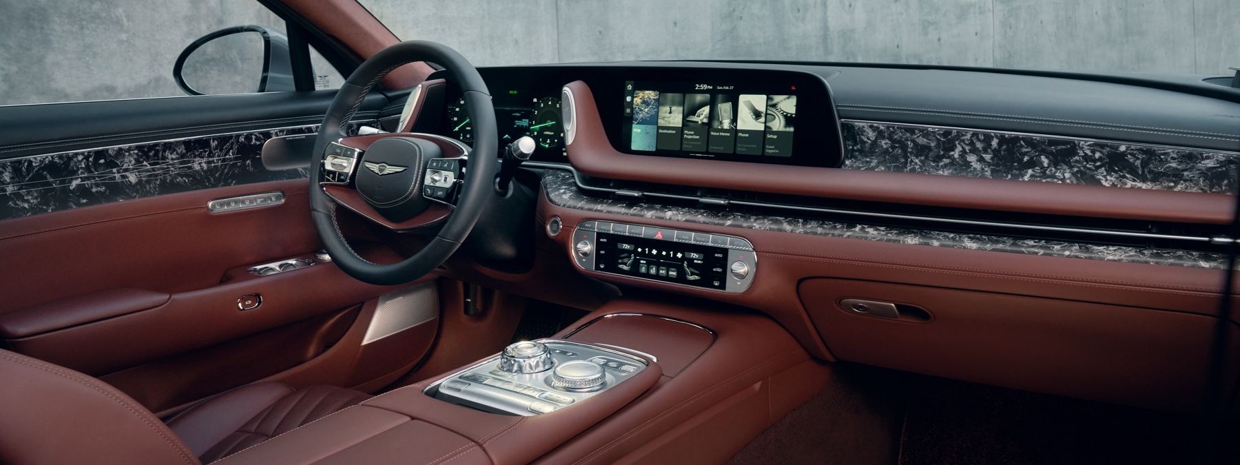 Front Interior View of the 2024 Genesis G90