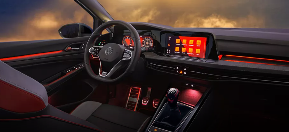 Front Interior View of the 2024 Volkswagen Golf GTI