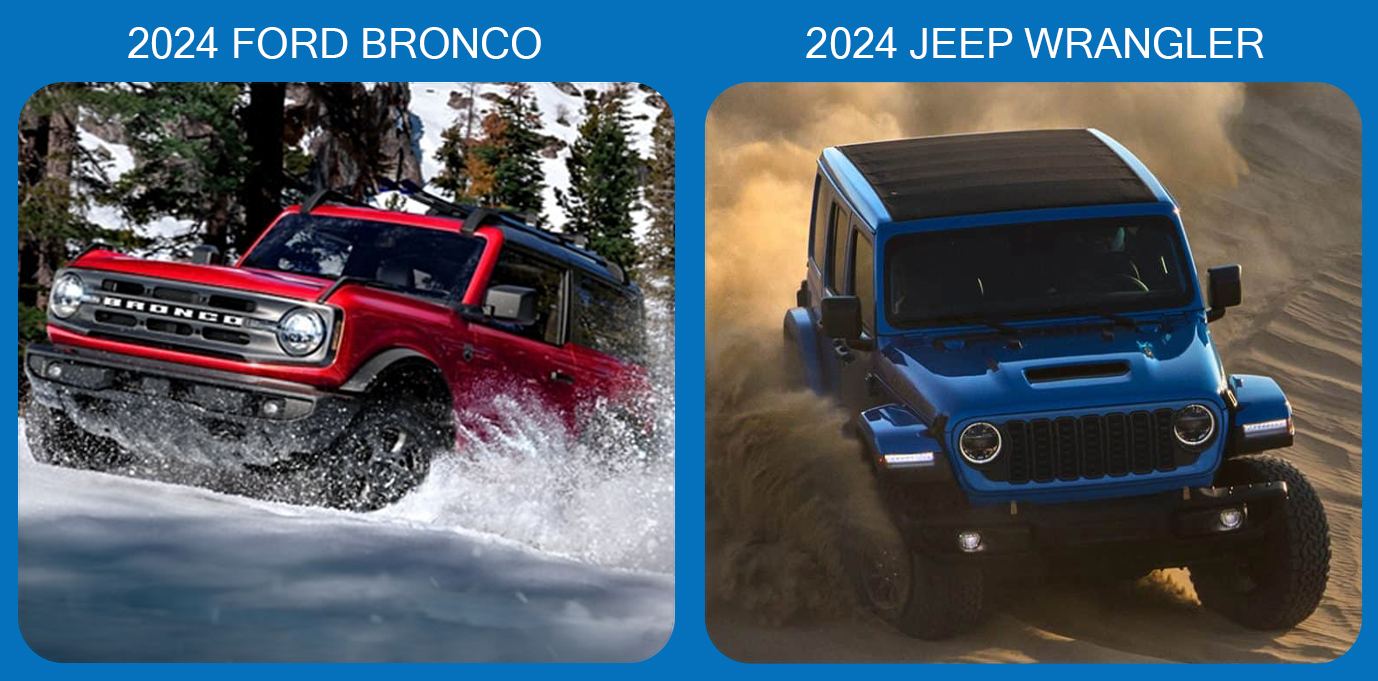 2024 Ford Bronco Vs. 2024 Jeep Wrangler 