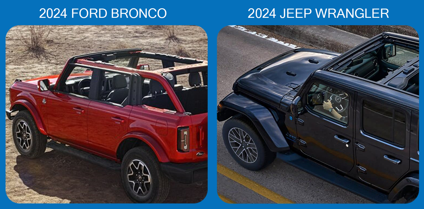 2024 Ford Bronco Vs. 2024 Jeep Wrangler 