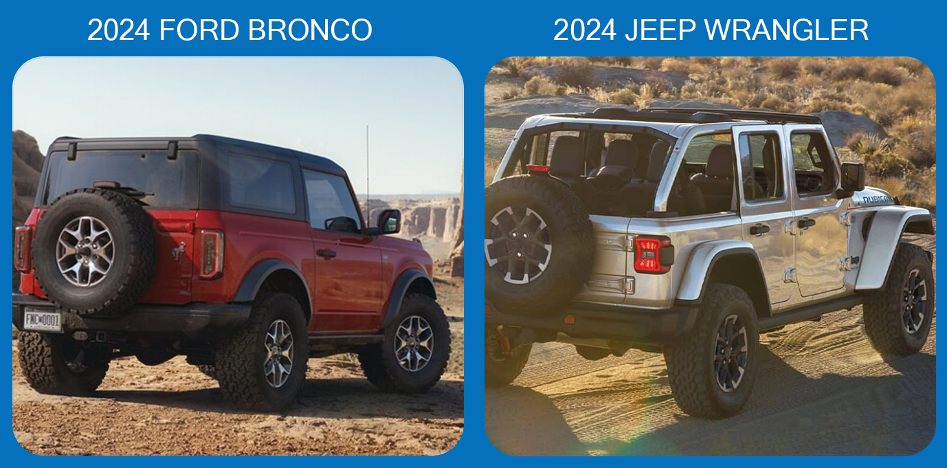 2024 Ford Bronco Vs. 2024 Jeep Wrangler 