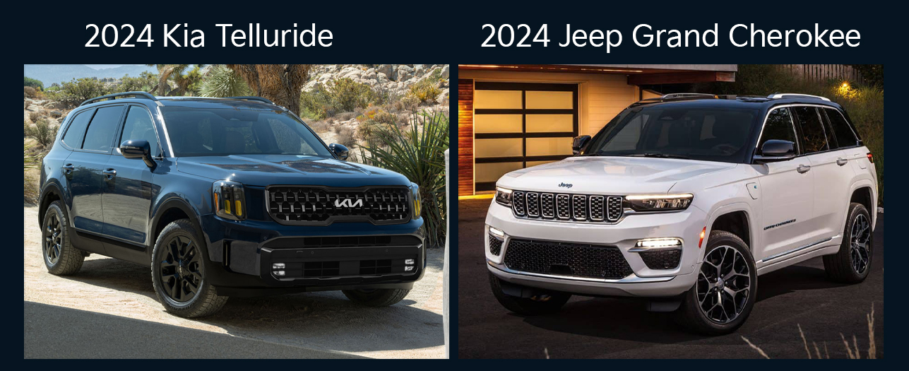 2024 Kia Telluride vs the 2024 Jeep Grand Cherokee