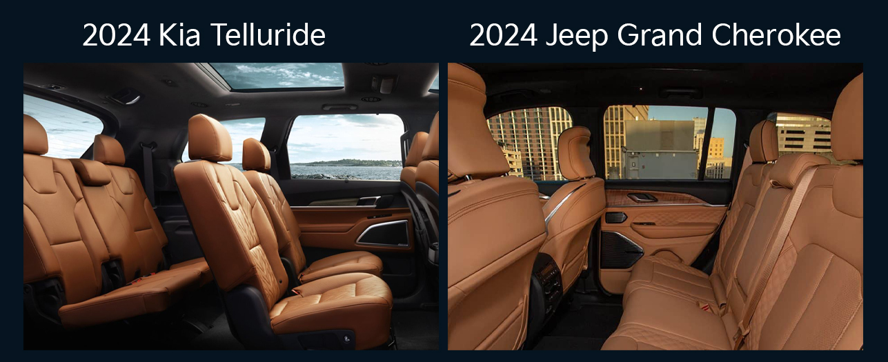 2024 Kia Telluride vs the 2024 Jeep Grand Cherokee