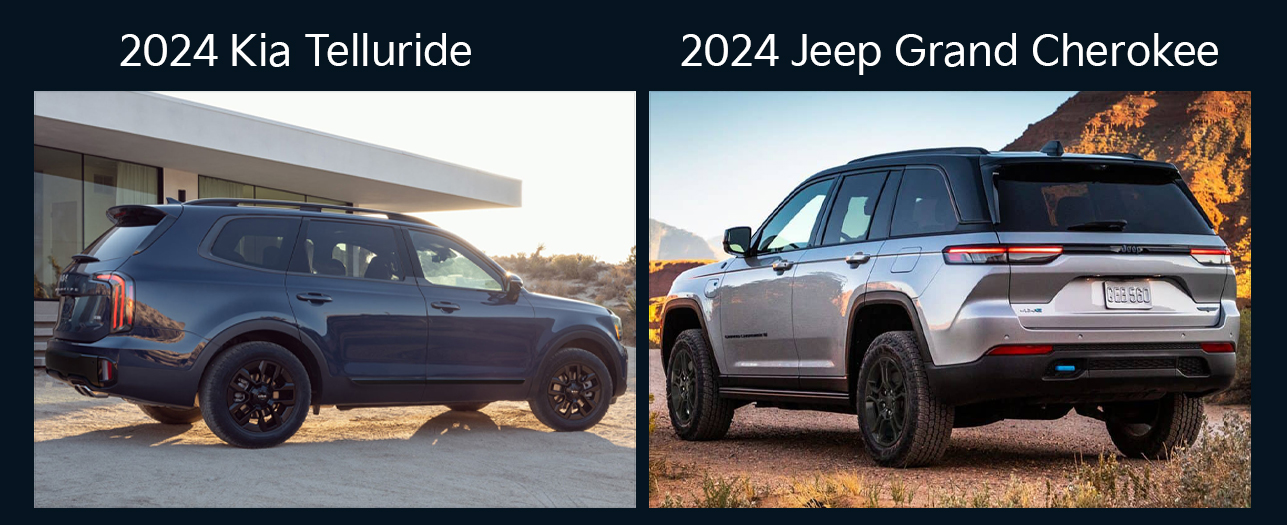 2024 Kia Telluride vs the 2024 Jeep Grand Cherokee