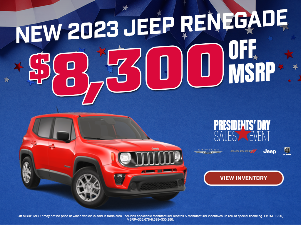 New Jeep Renegade Special From St. Charles CDJR - St